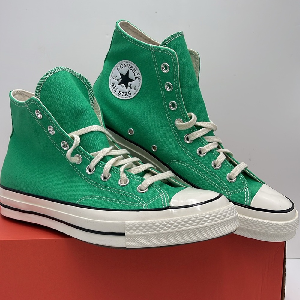 Converse WMNS Emerald High-Top Sneakers A08613F
CHUCK 70 HI
APEX GREEN/EGRET/Wht - Picture 5 of 16